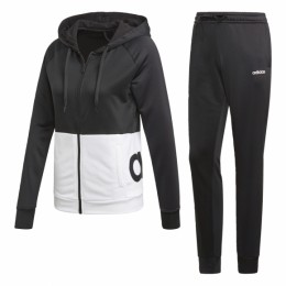 Костюм Adidas WTS Lin FT Hood BLACK/WHITE/BLACK оптом